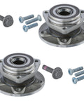 Pair Front Wheel Bearing Hubs Assembly For 2015-2020 Volkswagen Golf, 2019-2023 Jetta, 2015-2020 Audi A3, 2015-2021 GTI, And 2018-2024 Tiguan, 5 Lug 3-Bolt Flange Front Left And Right Replacement Kit For Your Ride with bolts and flange