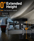 10 Inch Heavy Duty Boat Trailer Bunk Brackets Four Pack Galvanized Steel With E Coating And Dacromet Hardware on a trailer
