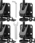 Heavy Duty Leveling Feet For Furniture And Workbenches Adjustable Table Leg Levelers Universal Plated Steel Feet 4 Pack Black