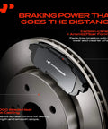 Heavy Duty Front Brake Rotors And Top Shelf Ceramic Pads Set For Jeep Compass Cherokee And Mitsubishi Outlander Lancer 11 57 Inch 294Mm shown with G3000 grade heat flow casting.