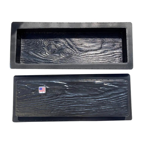 Two Wooden Board Molds For Concrete Stepping Stones And Garden Walkways, DIY Paver Molds For Patios And Paths, Reusable Plastic Molds Set Of 2