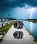 Two Pack IP68 Industrial Breather Vent With Dual M12x1.5 Pressure Equalization Valves For Electrical Cabinets Enclosures outdoors