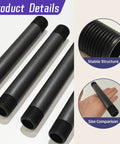 DIY Friendly 12 Pc One Half Inch MNPT Sprinkler Pipe Riser Extensions With 6 Double Female Connectors close-up and size comparison