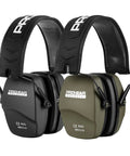 Two Pack Shooting Ear Protection Earmuffs NRR 26dB For Gun Range And Hunting Black And Green With Lightweight Design And Soft Foam Cushioned Ear Pads For All Day Comfort And Safe Hearing