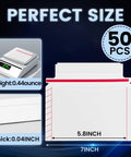 50 Pack 7x4.35 Trading Card Envelopes Mailers For Secure Shipping with 0.44oz weight and 0.04 inch thickness; front view