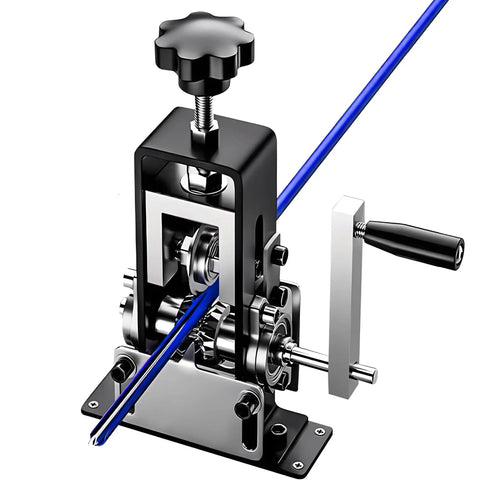 DualDrive Wire Stripping Machine For Copper Wire 0.06 To 1 Inch Gauge Drill Powered And Hand Crank Tungsten Blade