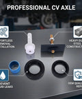Heavy Duty Steel CV Axle Bearing Puller Seal Kit Removes Needle Bearings Bushings For 2005 2018 And 2007 2014 Replaces 18195 90311-47013 90311-47027 Best Gear For DIY Guys Handling Repairs With Ease Saving Money To Get That Fresh Sweet Ride.