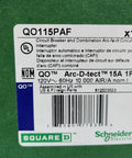 Label of QO115PAF 15 Amp Single Pole Plug On Neutral CAFCI Circuit Breaker For Home Electrical Panels And DIY Projects