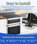 Two Pack Oven Range Leveling Leg Set For Ranges And Ovens Durable Aluminum Feet Heavy Duty installation on kitchen stove