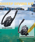Compact 0.5L Mini Scuba Tank With Sub Mask from OIOEEP Diving Kit in underwater diving setup