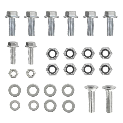 Bolts, nuts, and washers kit for ATV Winch Mount For Polaris Ranger Models 2010 Through 2021 Compatible With 2000 Lbs To 3600 Lbs Winches