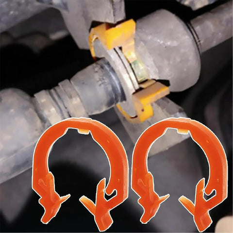 Jeep Transfer Case Shift Cable Retainer Clips Kit 4 Pack With Shifter Linkage Bushings 68018106AA 68064273AB Replacement For Wrangler JK Patriot Compass Caliber 2007 2018, orange clips
