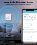 WiFi Human Presence Sensor 2 Pack With Millimeter-Wave Radar No Hub Needed 24/7 Smart Motion Alerts app interface display