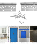 Thickened 4 Inch Stainless Steel Furniture Hinge With Bearing Workhorse Heavy Duty Cabinet Door Butt Hinge For Wooden Doors