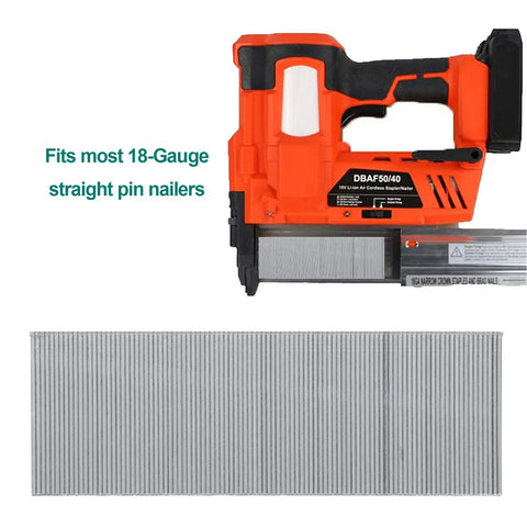 5000 Pack 18 Gauge Brad Nails 2 Inch Galvanized For Nail Gun And Pneumatic Staple Guns Heavy Duty For Furniture Cabinetry Trim Molding