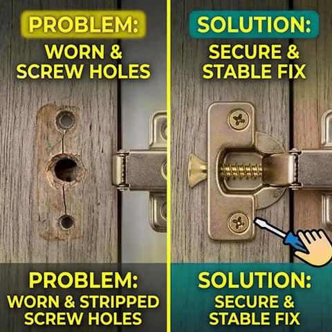 Heavy Duty 6x14mm Metal Wall Anchors Kit 100 Pcs For Drywall Wood Ceramic Tile And Gypsum Board Serrated Expansion Anchors That Lock Tight And Prevent Slippage For Cabinet Hinge Repair And Quick Secure Mounts on worn cabinet hinge holes