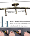 Vintage Cabinet Pulls Set of 5 in Antique Bronze With 3.7 Inch Hole Spacing installation instructions