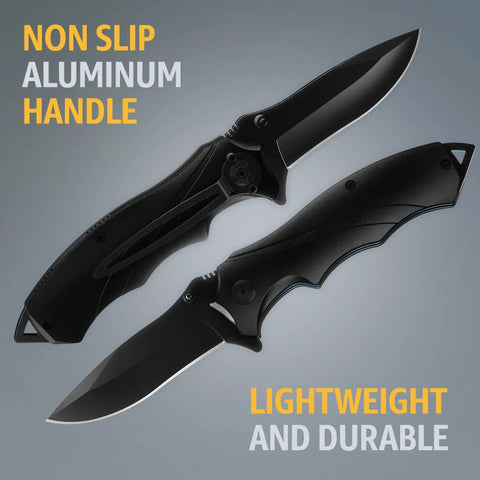 Beefy Everyday Carry Folding Knife For Men With Sharp Blade And Glass Breaker Pocket Clip Camping Gear EDC Survival Hunting