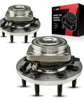 Beefed Up Front Wheel Hub Bearing Assembly Pair 8 Lug 4WD for 2011-2019 Chevy Silverado 2500 HD, GMC Sierra 2500 HD, and Silverado 3500 HD With ABS Direct Fit