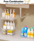 Slick 4 Tier Clear Makeup Organizer Featuring Four Spacious Drawers For Bathroom Counter Storage Effortlessly Stores Perfume And Skincare Essentials To Keep This Space Crisp And A Real Talk Game Changer For Everyday Use.