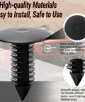 7mm Universal Car Fender And Bumper Shield Fastener Clips 100 Pcs Push In Trim Panel Clips Durable Nylon Close-up