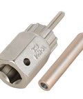 Shimano And Sram Cassette Lockring Tool For Quick Hassle Free Install And Removal Of 12 Internal Spline Cassettes On Mountain MTB Or Road Bikes 23.5mm Lockring Detachable 10mm Pin For Thru Axle Hubs