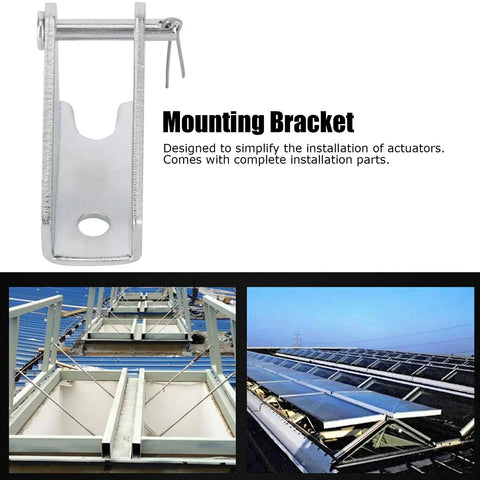 Eight Piece Linear Actuator Mounting Brackets Heavy Duty Metal With Pins And Plugs Easy Install display with installation examples