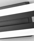 Modern Black 24 Inch LED Vanity Light Dimmable Sleek Lit Wall Fixture Over Mirror With 3CCT Lighting 3000K 4500K 6000K