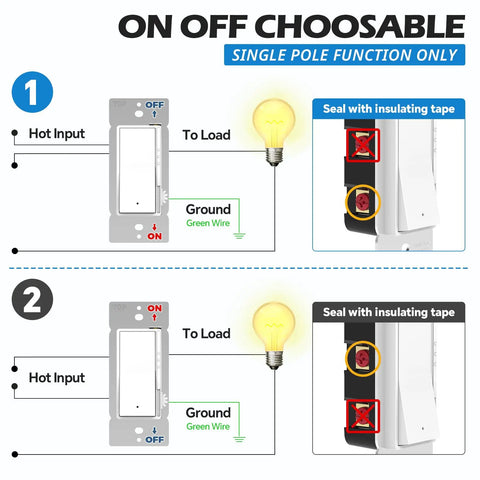 Diagram of Five Pack Slide Dimmer Switch For Dimmable LED CFL Lights Up To 300W And Incandescent Or Halogen Up To 700W Works As Single Pole Or 3 Way