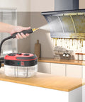 Handheld Pressurized Steam Cleaner 2500W Beast Power Home Cleaning Tool for Couches Cars Floors and More, red, cleaning kitchen hood.