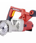 Heavy Duty Corded Toe Kick Circular Saw Delivers Knockout Flush Cuts And Quick Dial In Precision Depth Adjustments For Slick Cabinet Install And Floor Trim Work with circular blade and ergonomic handle.