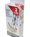 Richelieu R77229 multi-angled drill guide attachment in silver packaging front view for 1/4 in. & 3/8 in. drills