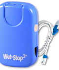 Blue Bedwetting Alarm With Loud Sound And Strong Vibration For Boys And Girls Enuresis Alarm With Six Tones And Vibration Alerts Go To Compact Sensor Unit That Uses 2 AAA Batteries And Is Easy To Clean.