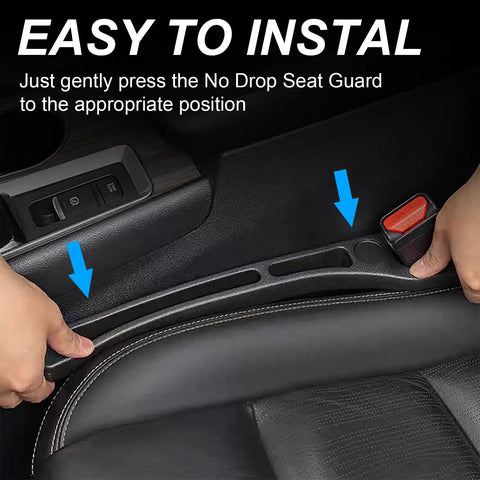 Easy install of Two Pack Car Seat Gap Filler Organizer With Phone Holder Universal Fit Between Seat And Console No More Gaps
