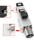 Detailed view of 7.5KW ATC CNC Router Spindle BT30 24000 RPM Air Cooled With Automatic Tool Change 380V VFD Inverter ER25 BT30 Tool Holder Included