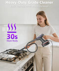 Heavy Duty Steam Mop Cleaner Chemical Free Floor Sanitizer For Hardwood Tile Laminate And Windows Featuring Rapid Heat Up, cleaning stove.