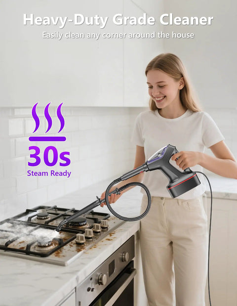 Heavy Duty Steam Mop Cleaner Chemical Free Floor Sanitizer For Hardwood Tile Laminate And Windows Featuring Rapid Heat Up, cleaning stove.