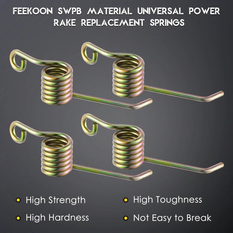4 Pack Universal Power Rake Replacement Springs For Maxpower 330105 Dethatcher 16 Inch Mower Blade And Arnold 16 Inch