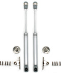 Top Shelf Heavy Duty Gas Struts 2 Pack For Cabinet Doors And Toy Box Lids 150N, includes struts and fittings for easy installation.