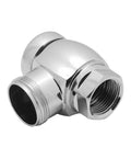 1 Inch Screwdriver Control Stop With Vandal Resistant Cap For Flushometers, Polished Chrome Finish, close-up view, threaded ends