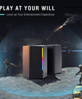 Immersive Gaming Desktop PC Speakers With Easy Volume Control And RGB Lighting Wired 3.5mm Aux Cable Game-Ready AmpliGame A20