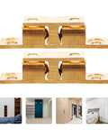 Brass Ball Catch Kit For Cabinet Doors 6 Pcs With Screws Easy Install Double Roller Design Decorative Wardrobe Hardware