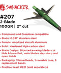 100 Grain Mechanical Broadheads With Two Blade Expandable Design And 2.0 Inch Cutting Diameter Featuring Patented Two Slice Technology
