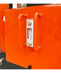 Close-up of pressure gauge on Heavy Duty 100 Ton Shop Press With Dual Hydraulic Rams And 125 PSI Air Assist.