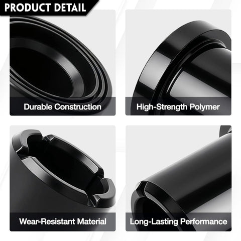 Kick The Dust With These Heavy Duty 12 Pc Suspension Bushings Upper Lower A Arm Isolators Fit John Deere close-up of high-strength polymer construction.