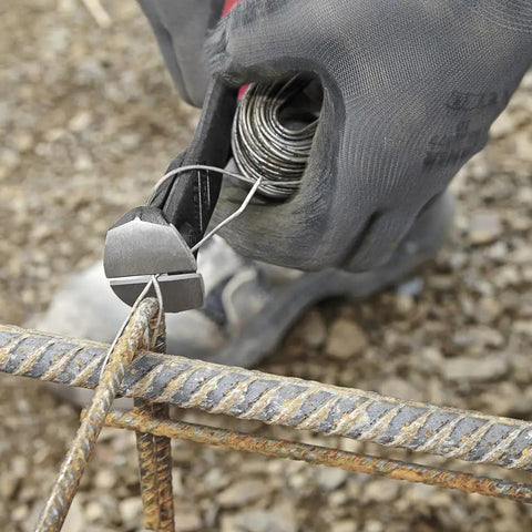 End Cut Pliers For Wire Cutting And Twisting With Induction Hardened Cutting Edges 61 HRC Heavy Duty Binding Wire Cutter Made In Germany For Precision Work 68 01 160 twisting wire on rebar