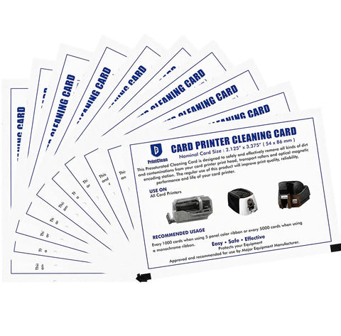 Keep Your ID Card Printer Rolling Smooth And Looking Slick With This Premium CR80 Cleaning Pack Designed For CP40 CP60 CP80 CD800 SP25 SP35 SP55 SP75 SD160 SD260 SD360 Series That Delivers Zero Drama Fixes Every Time - Pack of 10 cleaning cards