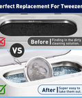 Premium Stainless Steel Ultrasonic Cleaner Basket With Secure Locks Hella Tough For Jewelry Gear And Watch Parts Easy Cleanup Setup Fits Every Machine Boss Grade Six Piece Collection before and after comparison of ultrasonic cleaner usage