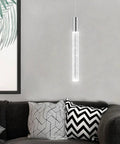 Three Pack Pendant Lights For Kitchen Island Modern Dimmable LED Hanging Lights Silver Finish Remote Control Dimmer for stylish living room