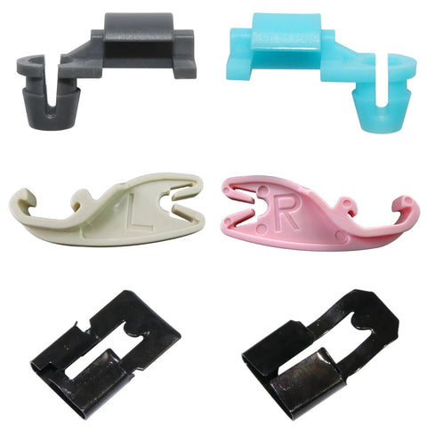 Must Have 224 Piece Door Lock Rod Clip Kit For GM Ford Chrysler Toyota Mazda Fits 4mm And 5mm Rod Size nylon clips displayed